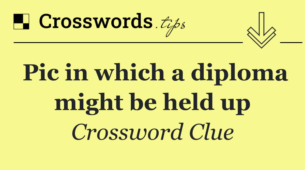 Pic in which a diploma might be held up