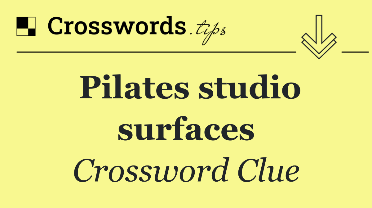 Pilates studio surfaces
