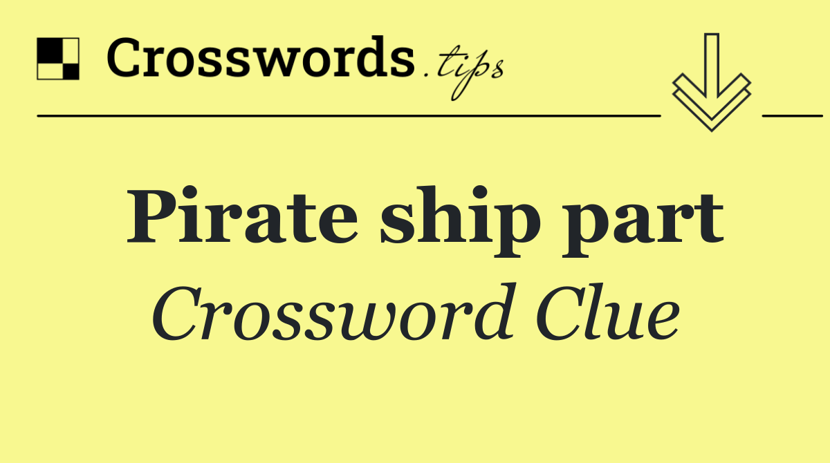 Pirate ship part