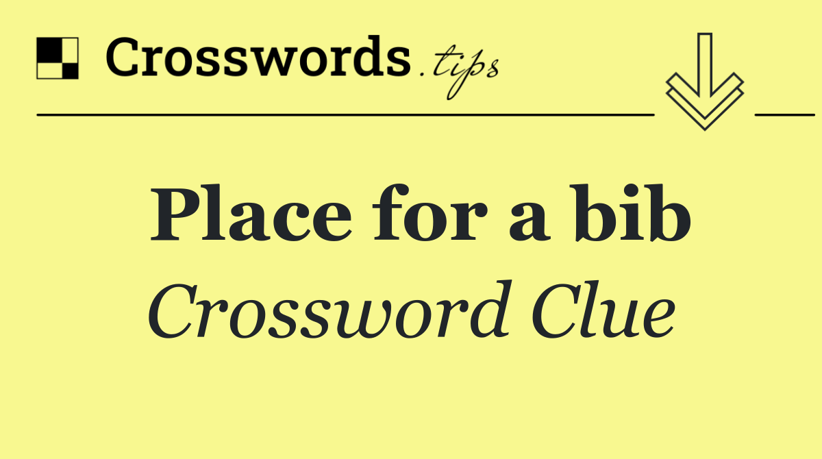 Place for a bib