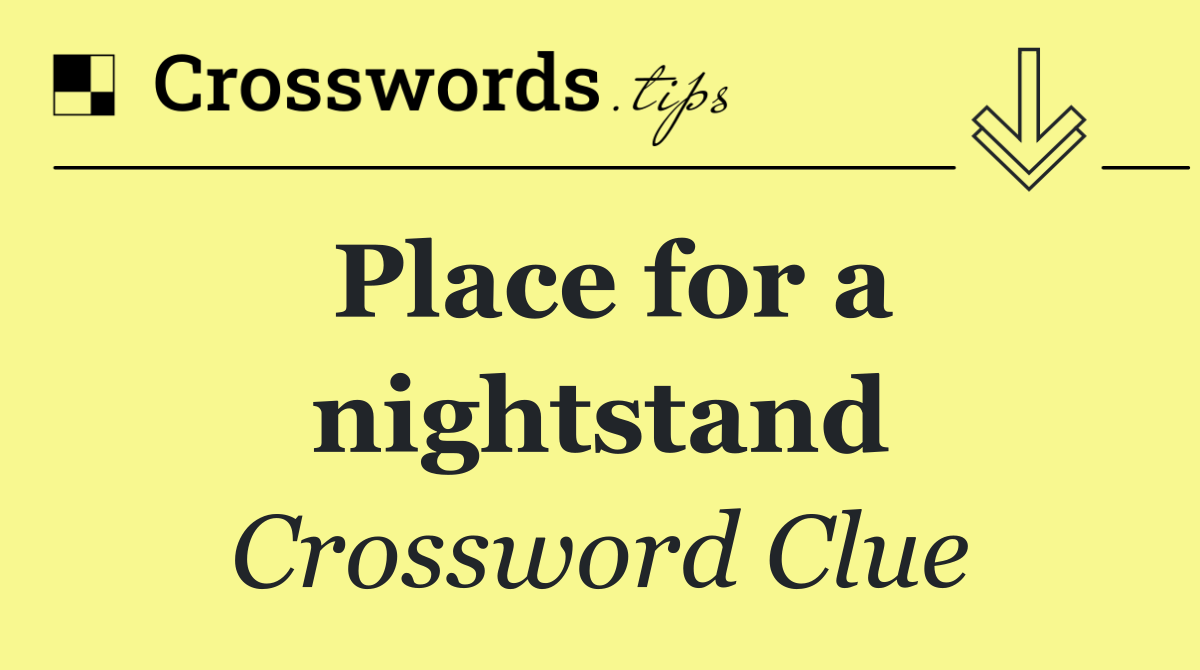 Place for a nightstand