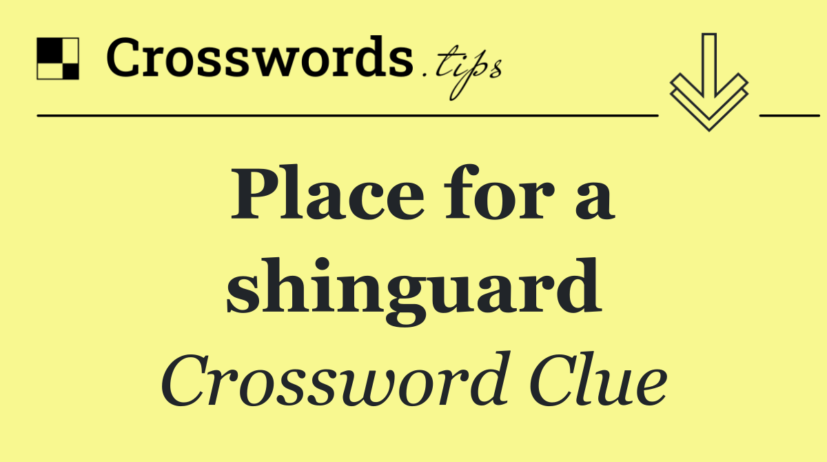 Place for a shinguard