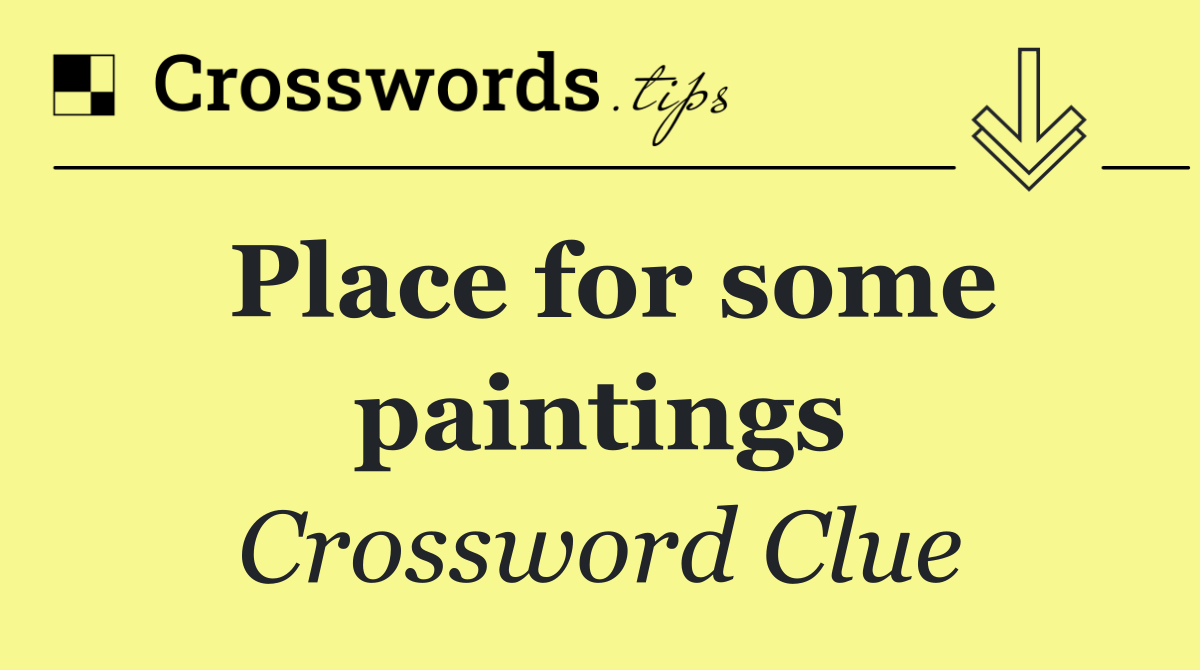 Place for some paintings