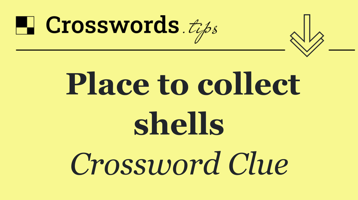 Place to collect shells