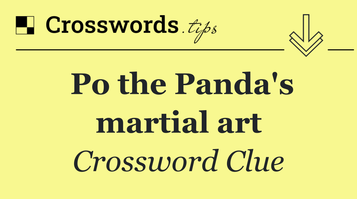 Po the Panda's martial art