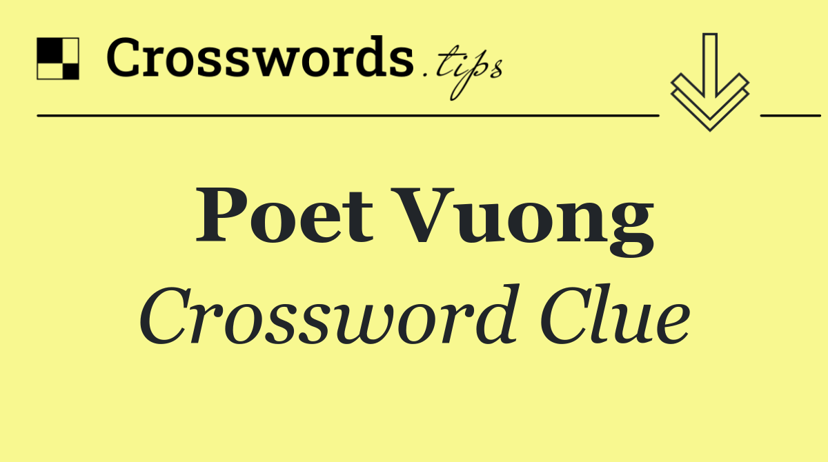 Poet Vuong