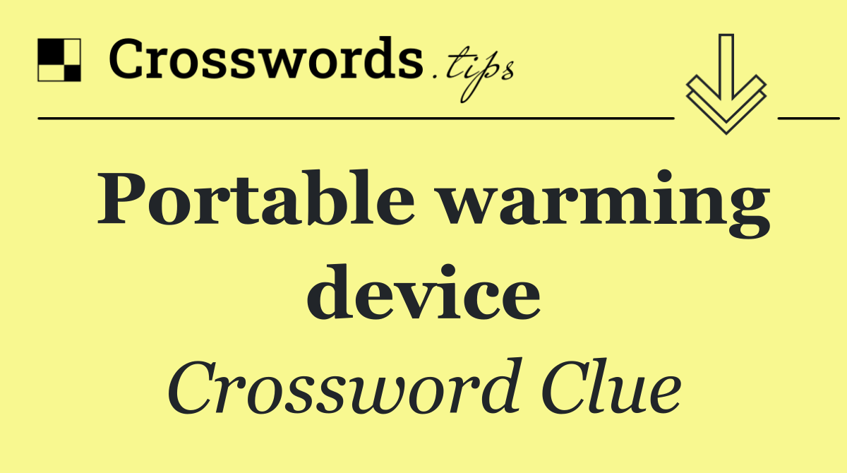 Portable warming device