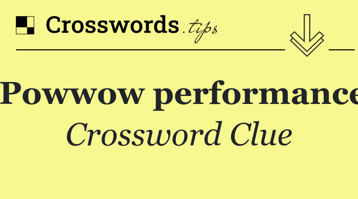 Powwow performance