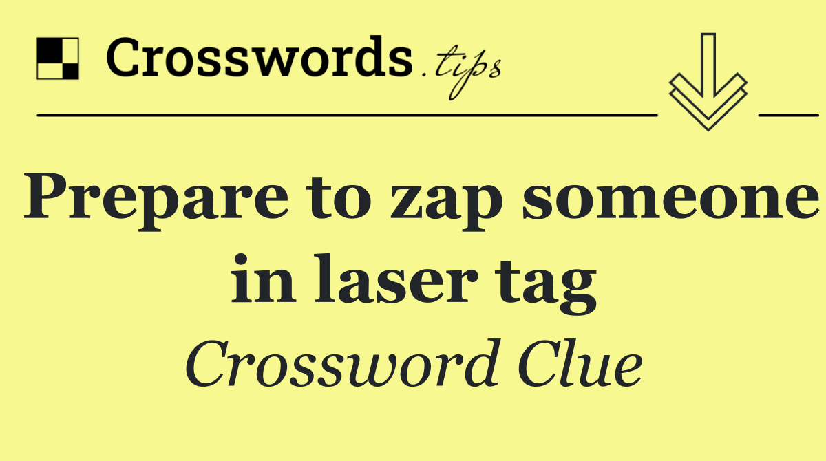 Prepare to zap someone in laser tag
