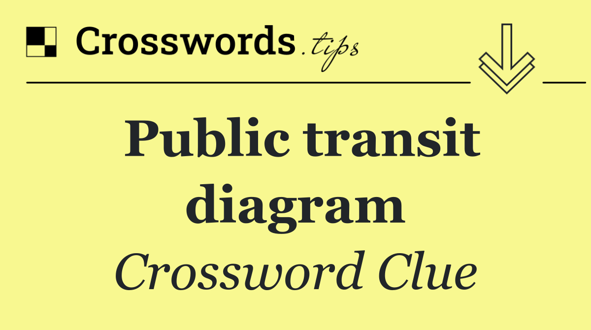 Public transit diagram