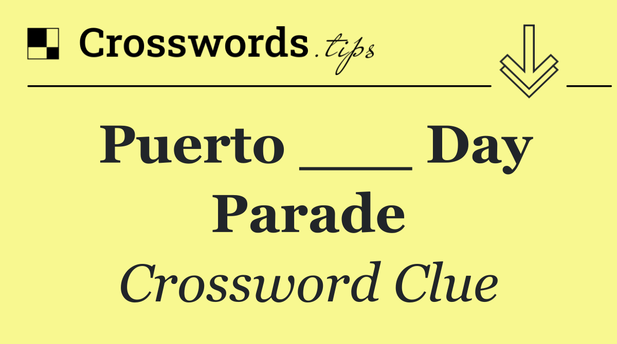 Puerto ___ Day Parade