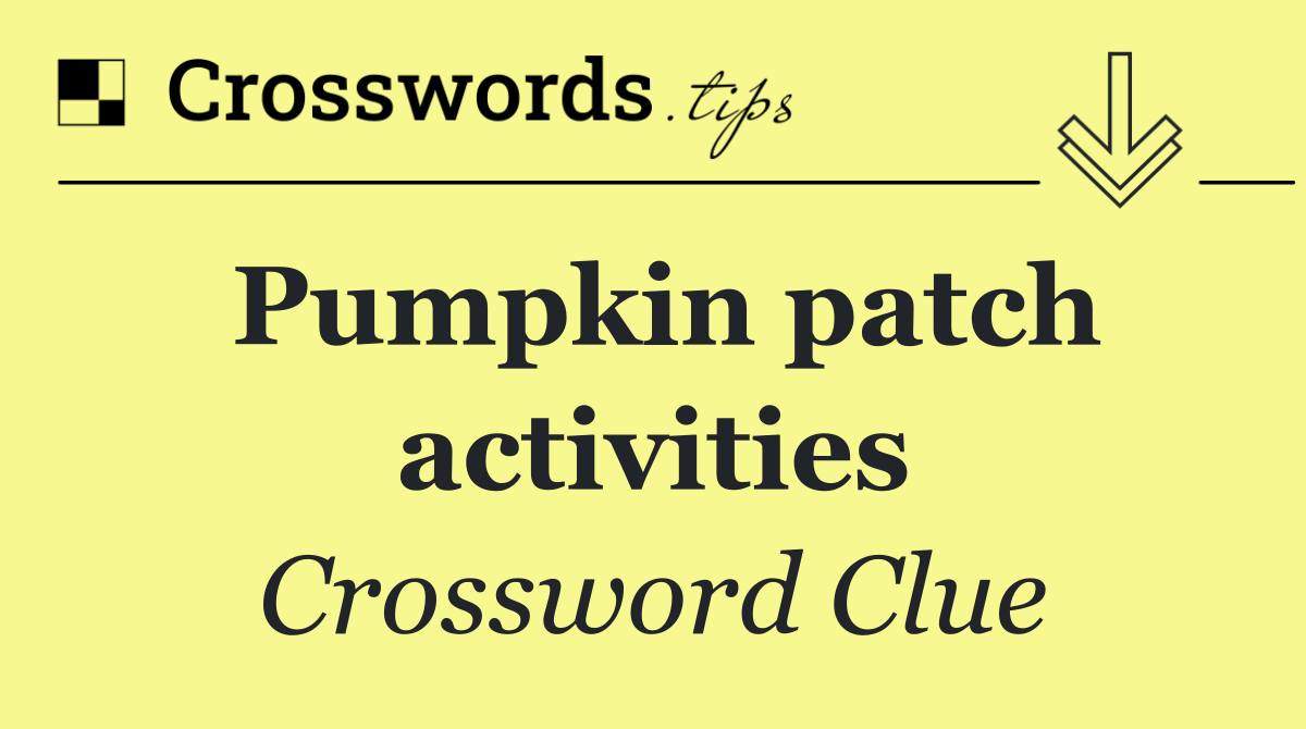 Pumpkin patch activities