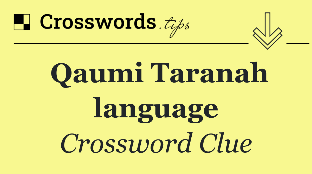 Qaumi Taranah language