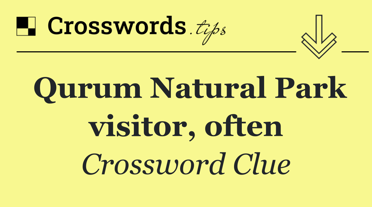 Qurum Natural Park visitor, often