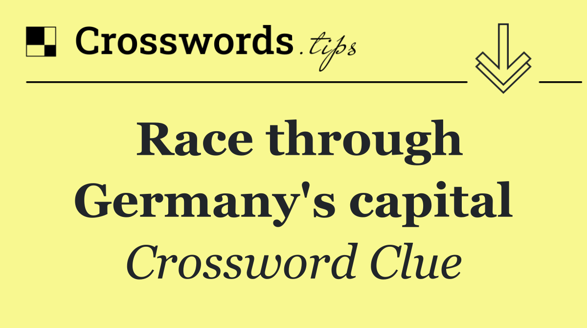 Race through Germany's capital