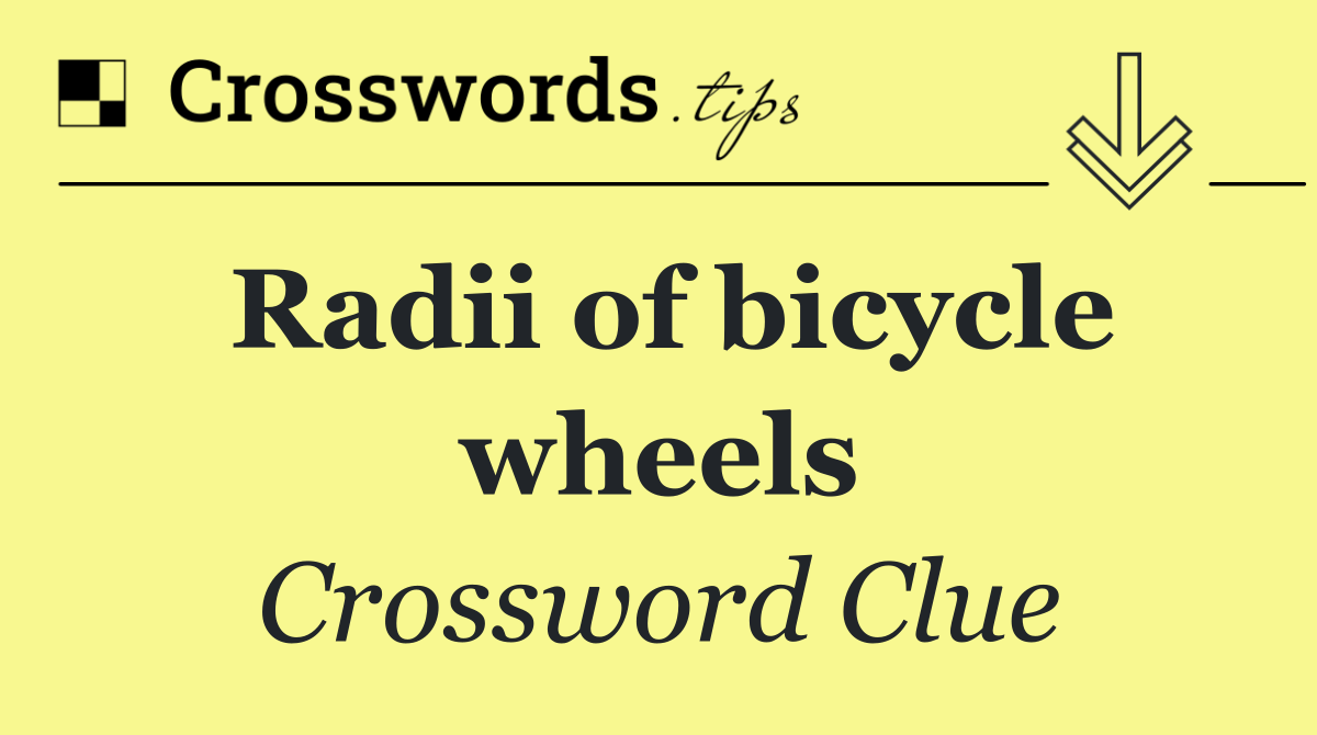 Radii of bicycle wheels