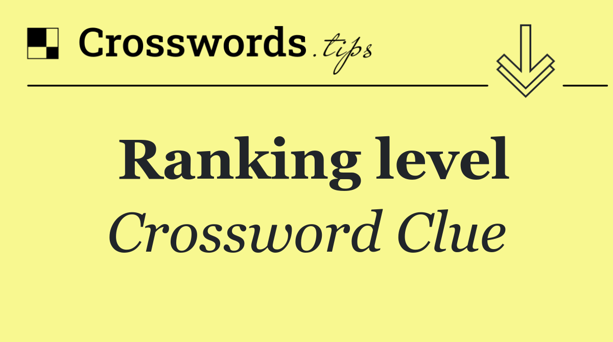 Ranking level