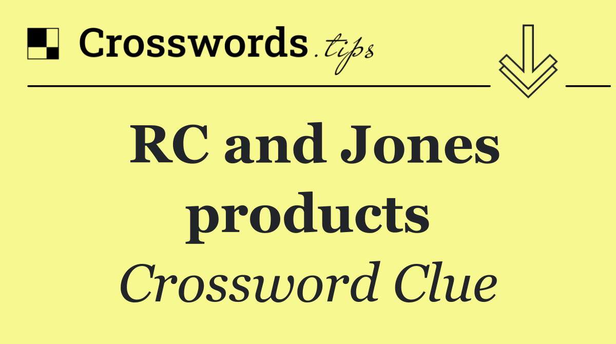 RC and Jones products