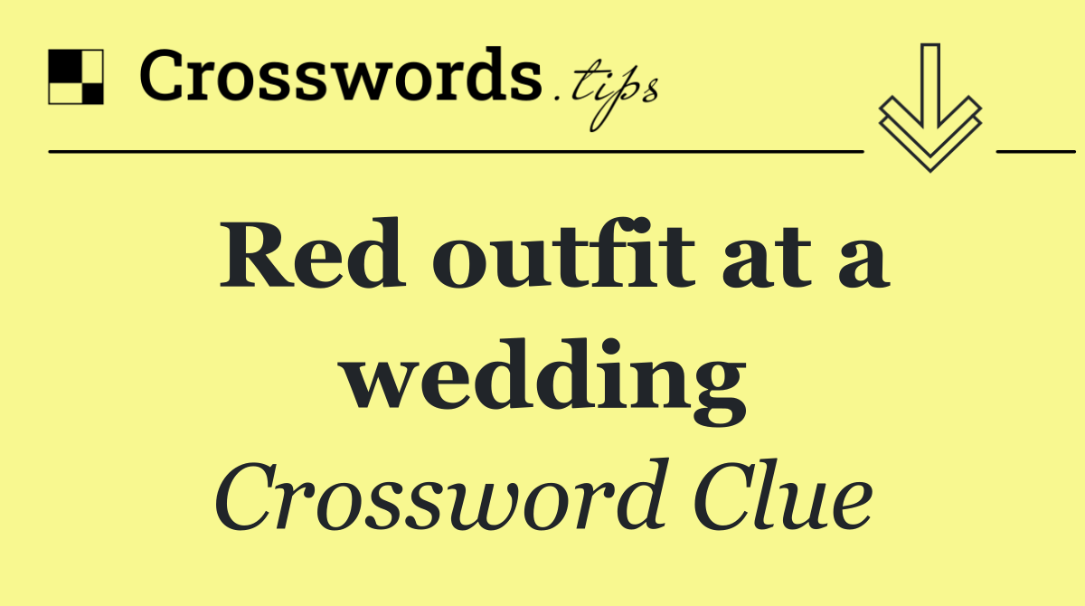 Red outfit at a wedding