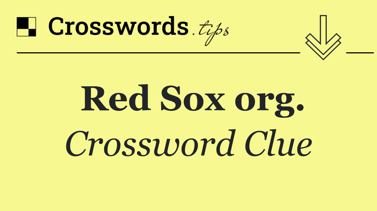 Red Sox org.