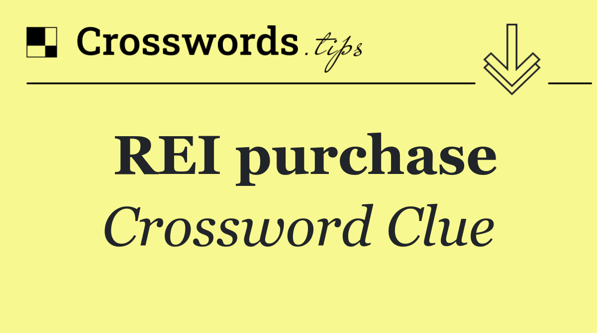 REI purchase