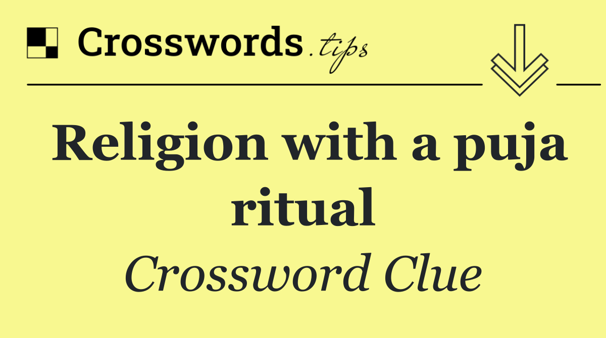 Religion with a puja ritual