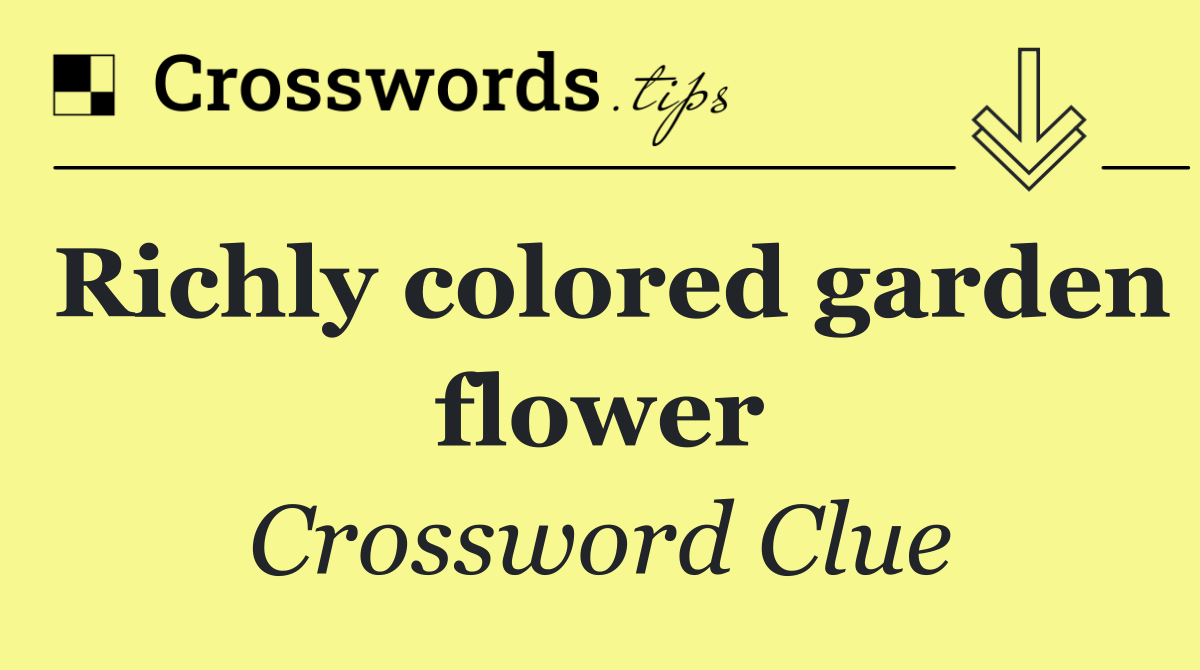 Richly colored garden flower