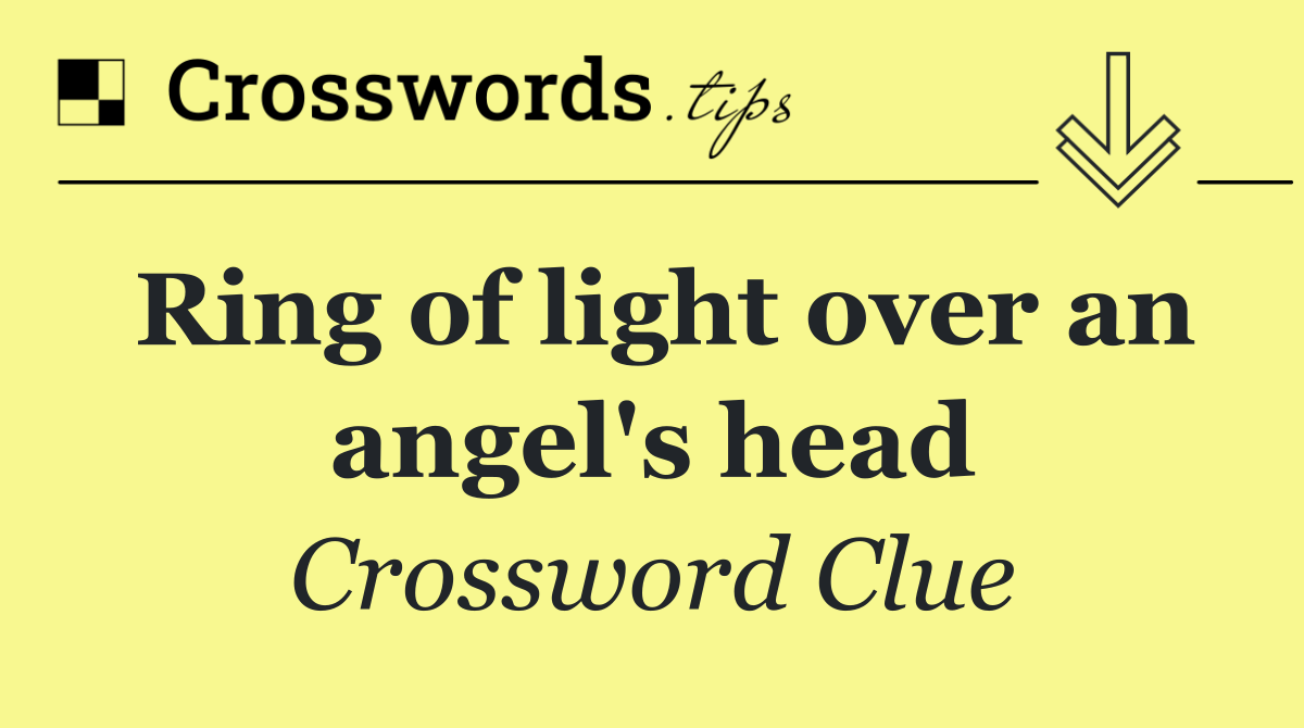 Ring of light over an angel's head