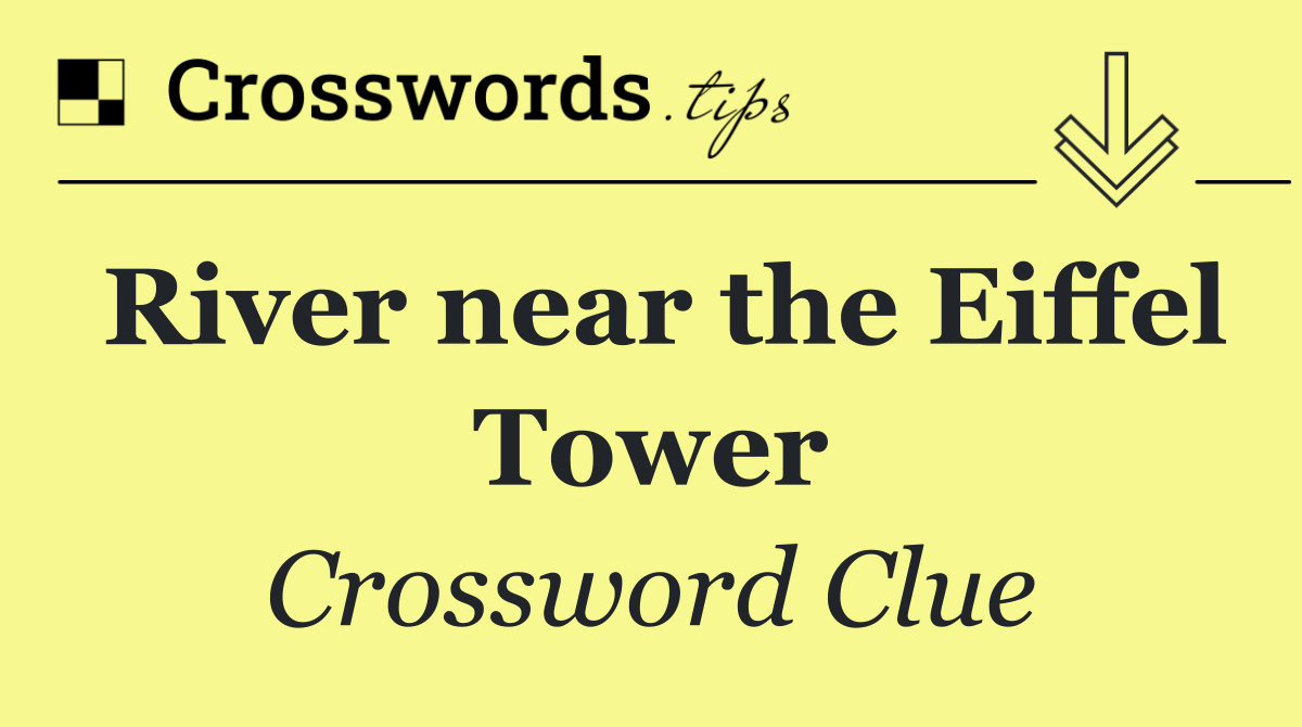 River near the Eiffel Tower