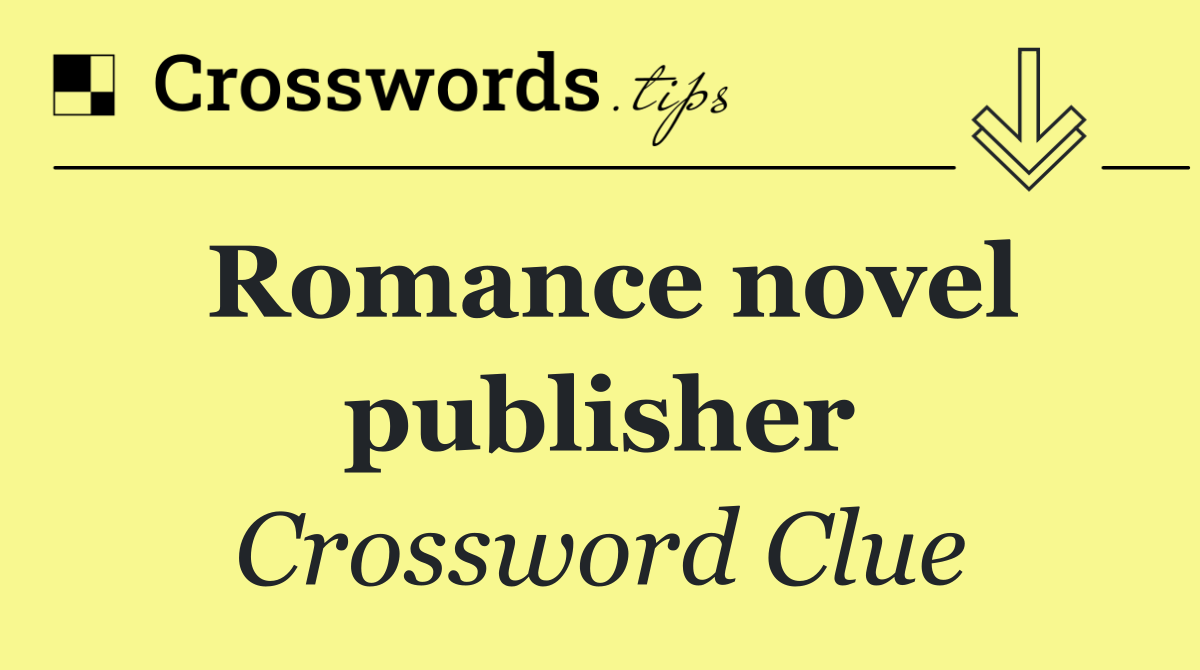 Romance novel publisher