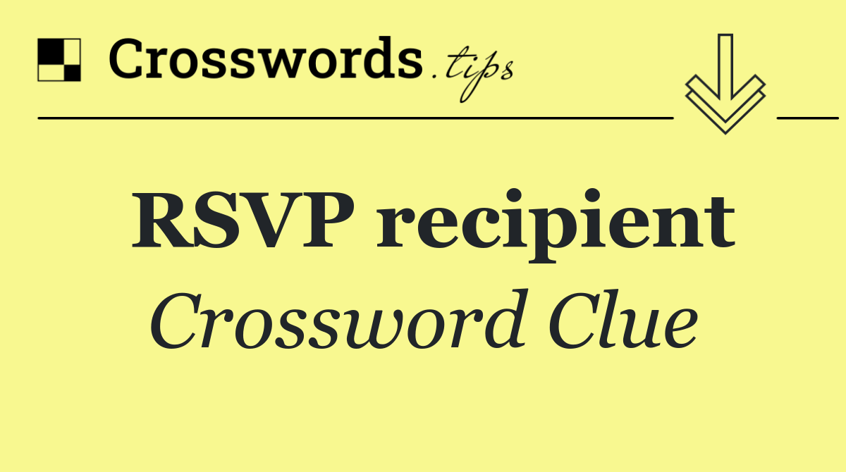 RSVP recipient