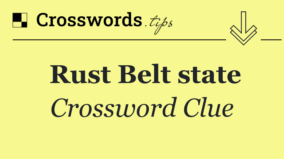 Rust Belt state
