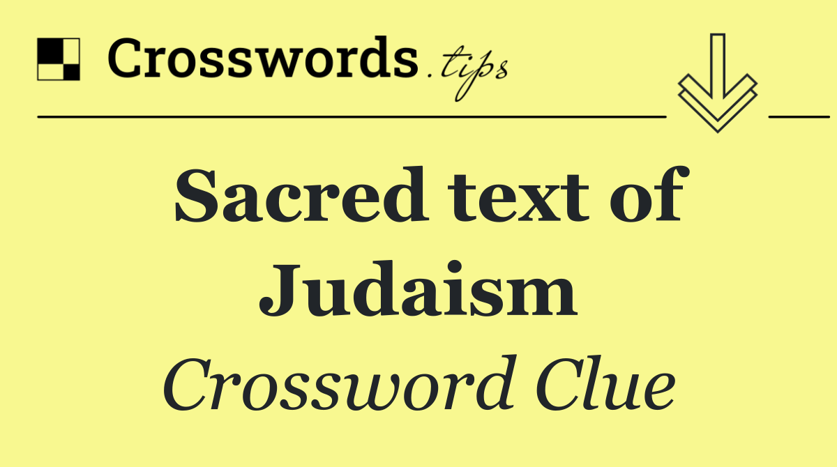 Sacred text of Judaism