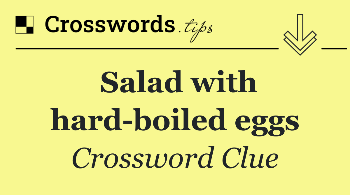 Salad with hard boiled eggs