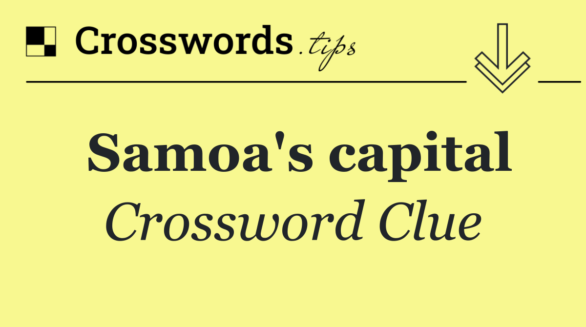 Samoa's capital