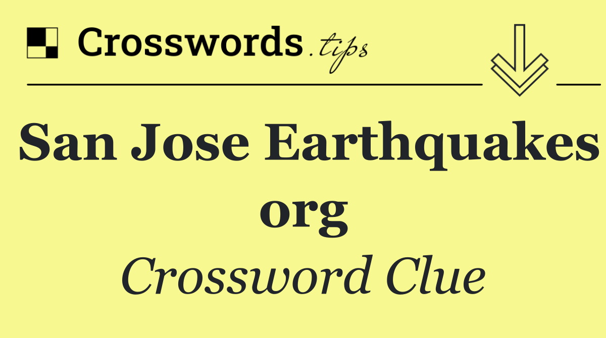 San Jose Earthquakes org