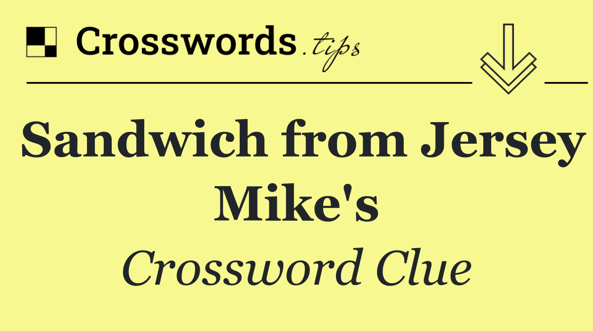 Sandwich from Jersey Mike's