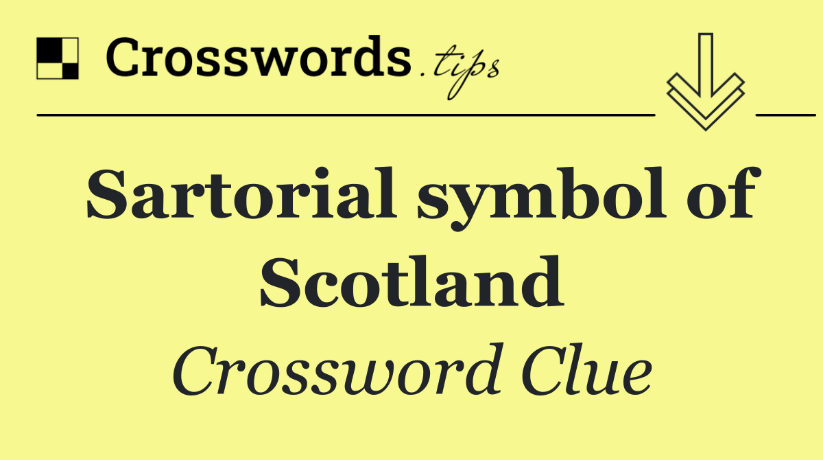 Sartorial symbol of Scotland