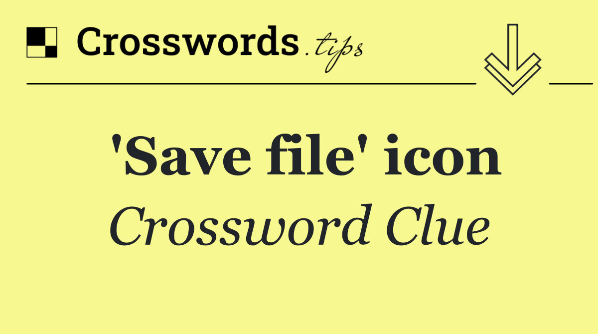 'Save file' icon