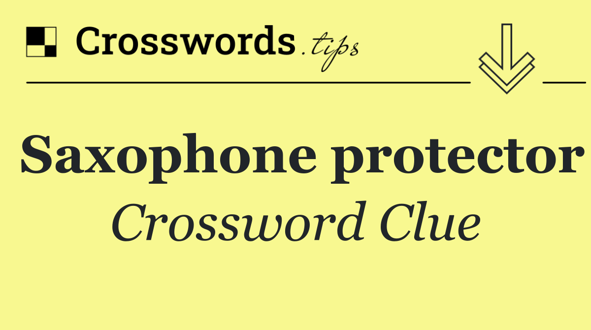 Saxophone protector