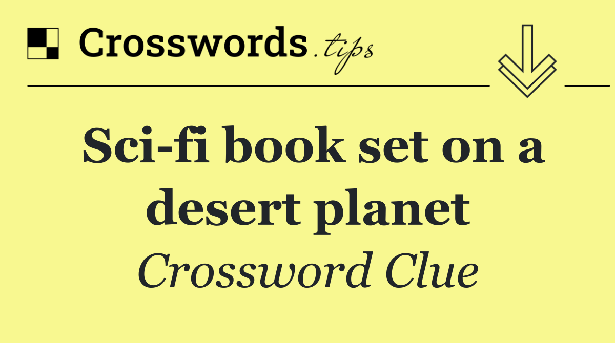 Sci fi book set on a desert planet