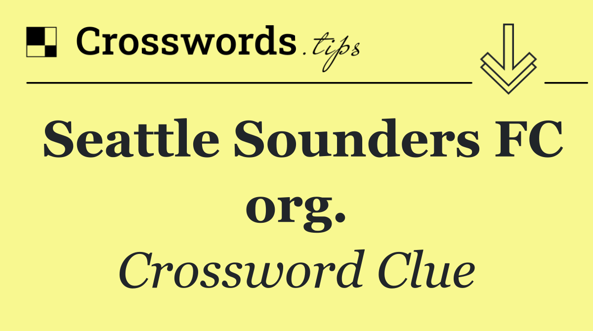 Seattle Sounders FC org.