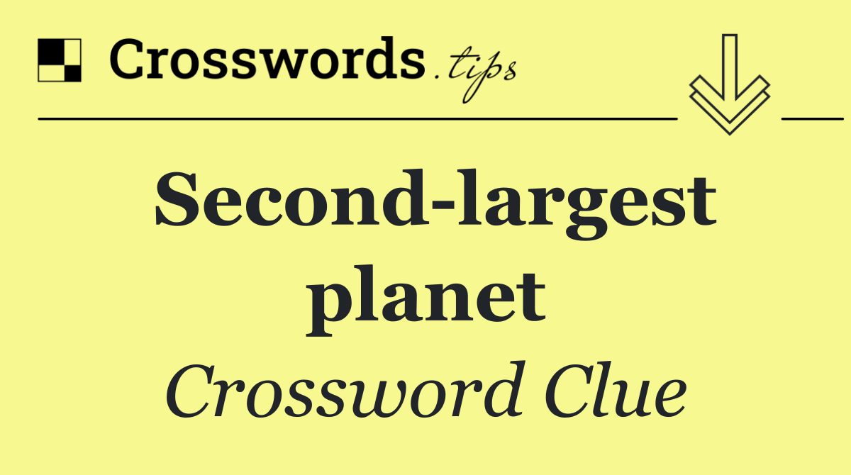 Second largest planet