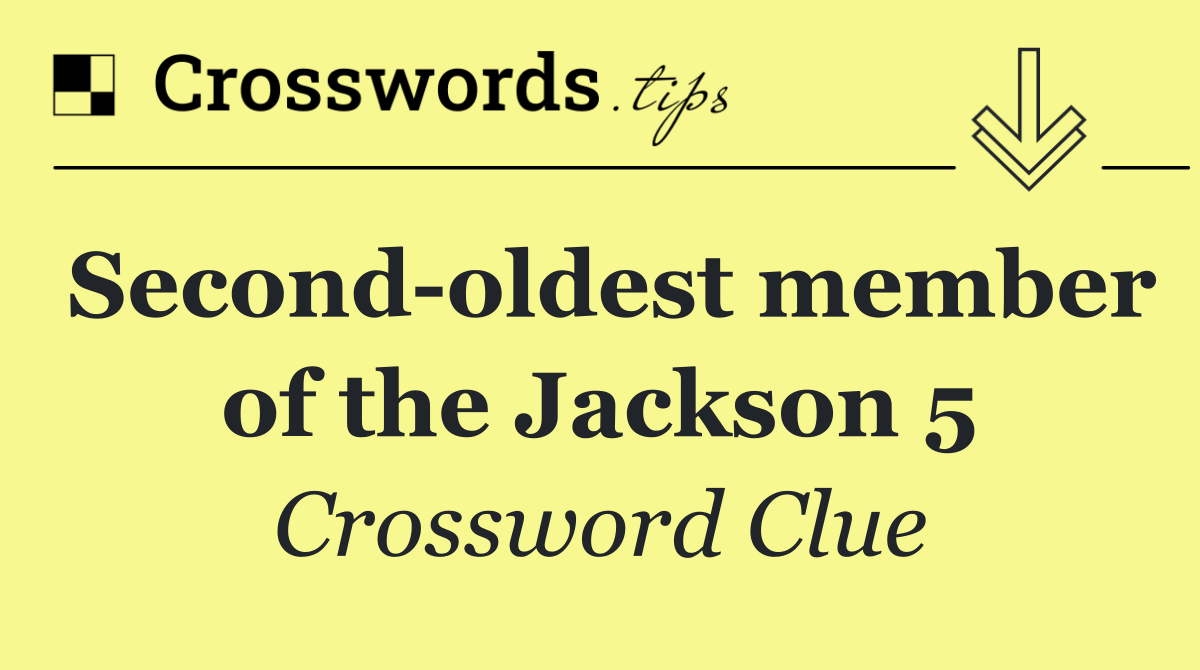 Second oldest member of the Jackson 5