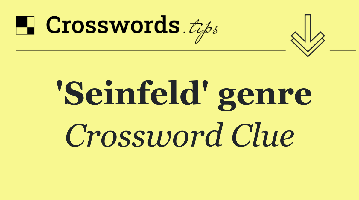 'Seinfeld' genre