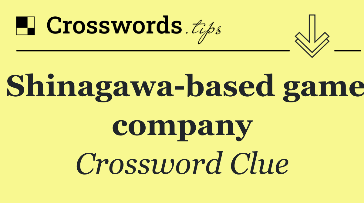 Shinagawa based game company