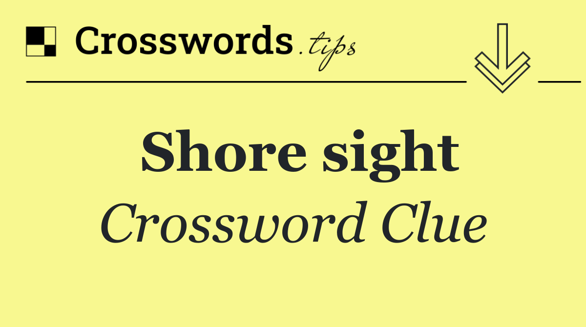 Shore sight