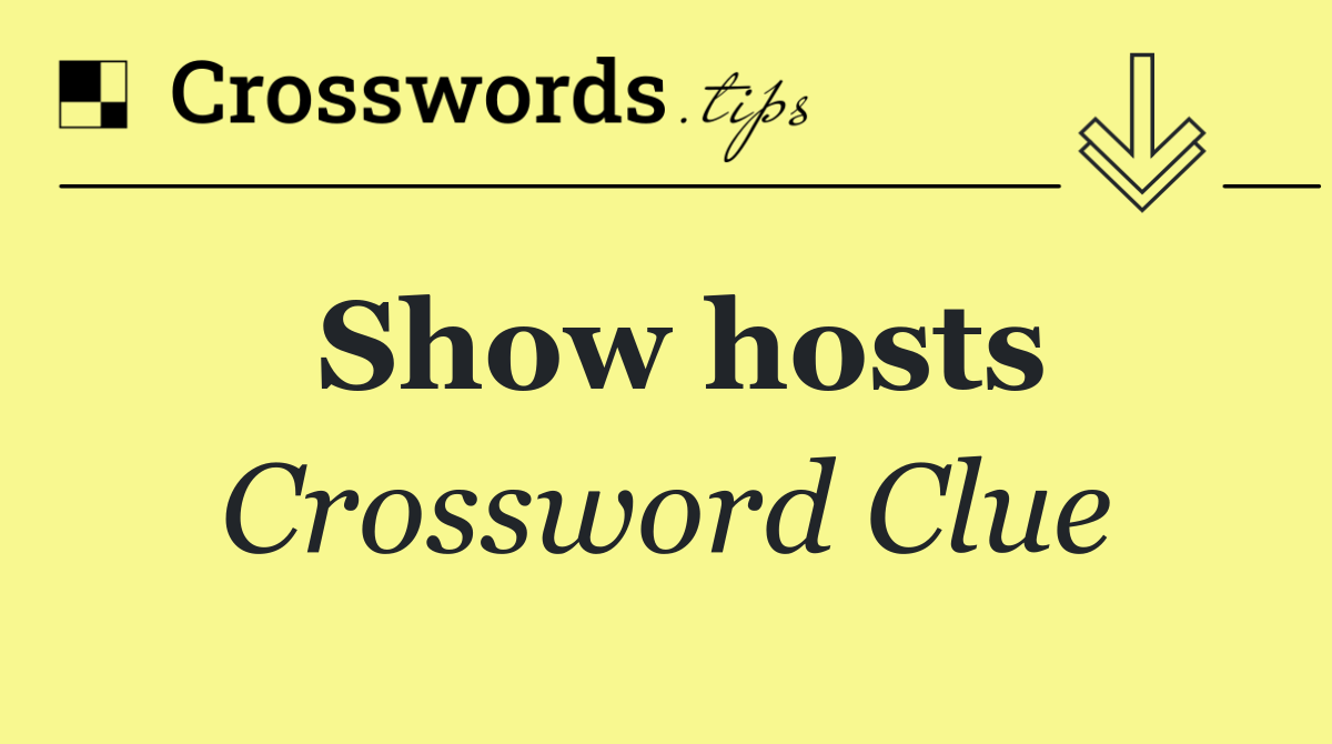 Show hosts