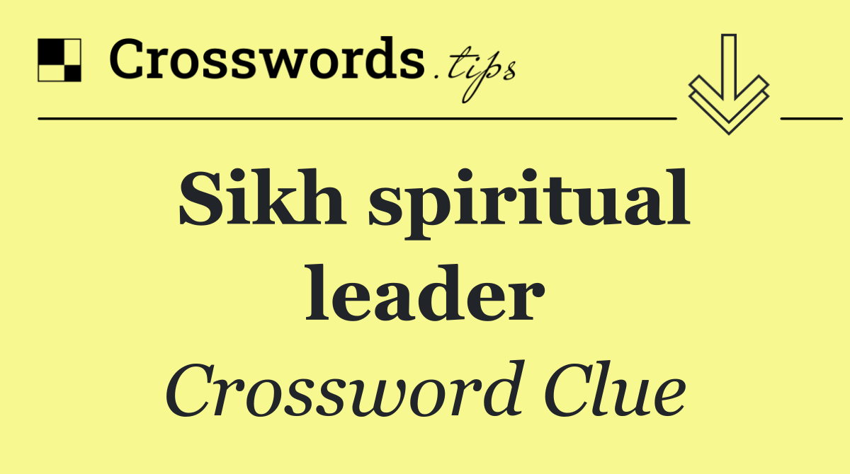 Sikh spiritual leader