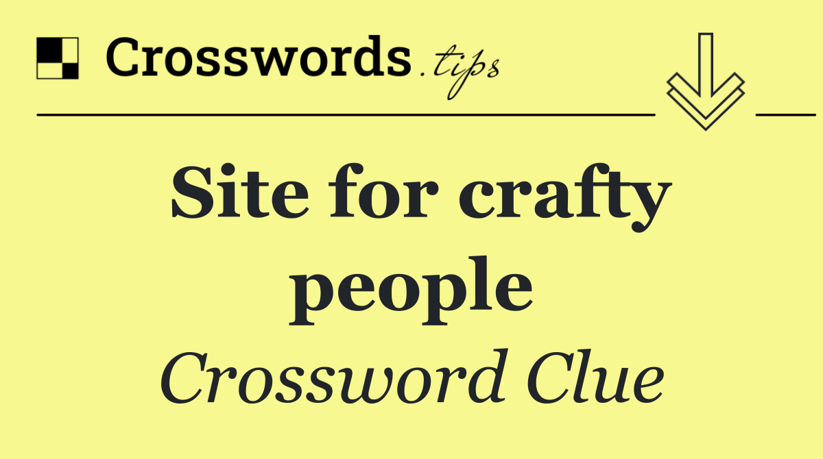 Site for crafty people